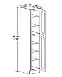 18" Wide Utility Pantry Cabinets - cntcabinet