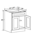 SINGLE DOOR BASE CABINET - SHAKER CARAMELO - cntcabinet