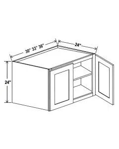 24"H Refrigeraor Wall Cabinets With Double Doors - cntcabinet