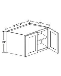 24"H Refrigeraor Wall Cabinets With Double Doors - cntcabinet