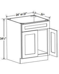 2 Doors 1 Dummy Drawer Vanity Sink Base Cabinet - cntcabinet