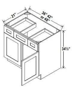 2 Doors Vanity Combo Cabinets - cntcabinet