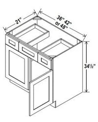 2 Doors Vanity Combo Cabinets - cntcabinet
