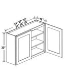 30"H Double Doors Wall Cabinets - cntcabinet
