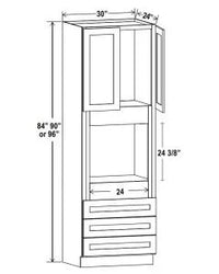 30" Wide Oven Pantry Cabinets - cntcabinet