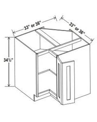 Base Easy Reach Cabinets - Shaker White - cntcabinet