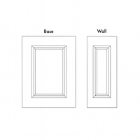 BASE END DECORATIVE DOOR PANELS-  SHAKER PEARL