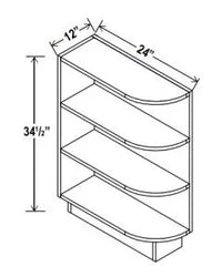 Base End Shelf - Shaker White - cntcabinet