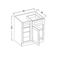 BLIND BASE CABINET - SHAKER CARAMELO - cntcabinet