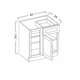 BLIND BASE CABINET - SHAKER CARAMELO - cntcabinet
