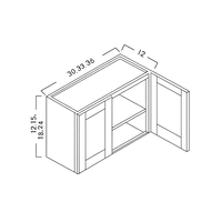 BRIDGE WALL CABINETS - SHAKER CARAMELO - cntcabinet
