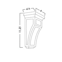 CORBELS - SHAKER CARAMELO - cntcabinet