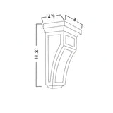 CORBELS - SHAKER CARAMELO - cntcabinet