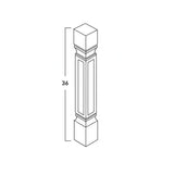 POST - SHAKER CARAMELO - cntcabinet