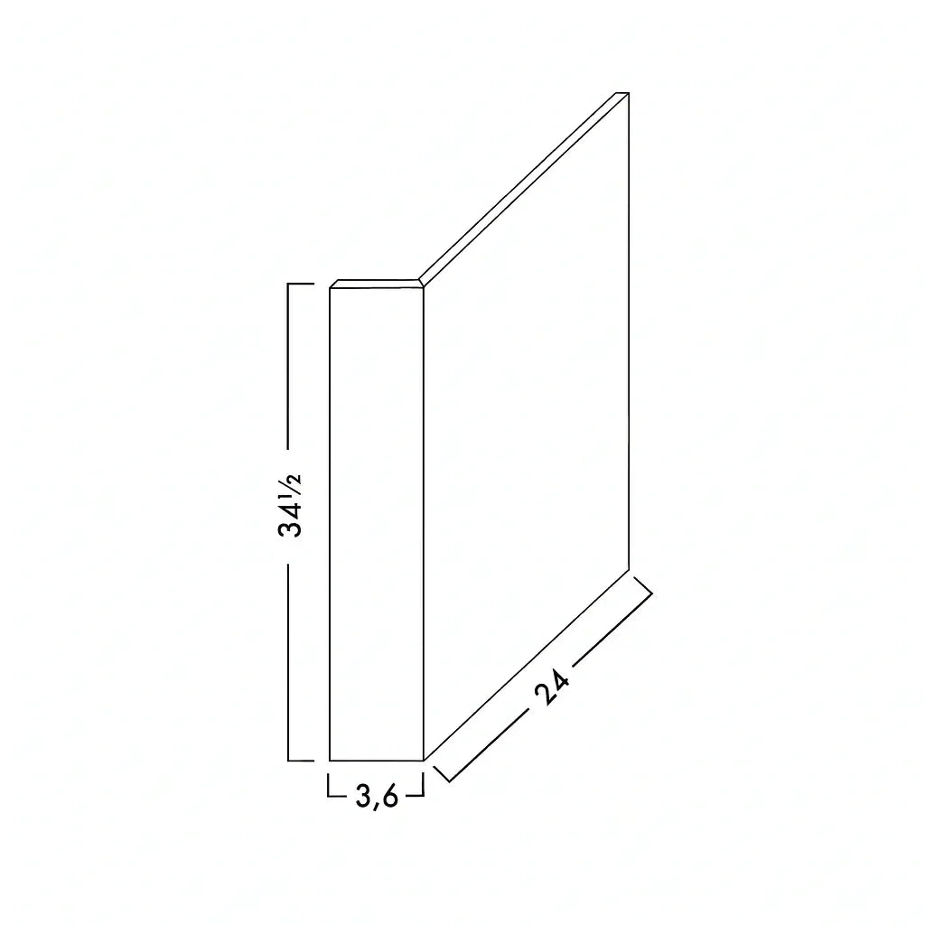 DISHWASHER RETURN PANEL - SHAKER CARAMELO - cntcabinet