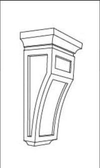 CORBELS - SHAKER WHITE - cntcabinet