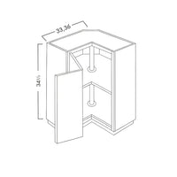 LAZY SUSAN BASE CABINET - SHAKER CARAMELO - cntcabinet