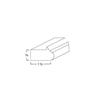 LIGHT RAIL MOLDING - SHAKER CARAMELO - cntcabinet