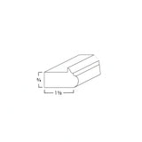 LIGHT RAIL MOLDING - SHAKER CARAMELO - cntcabinet