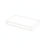 MAPLE FLOATING SHELF - SHAKER CARAMELO - cntcabinet
