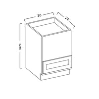 MICROWAVE BASE CABINET - SHAKER CARAMELO - cntcabinet