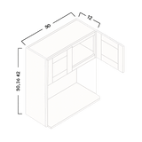 MICROWAVE WALL CABINET - SHAKER PEARL