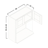 MICROWAVE WALL CABINET - SHAKER CARAMELO - cntcabinet