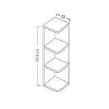 OPEN END WALL END SHELF- SHAKER CARAMELO - cntcabinet