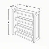 PULL OUT SPICE RACK (CABINET NOT INCLUDED) - SHAKER CARAMELO - cntcabinet