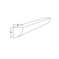 QUARTER ROUND MOLDING - SHAKER CARAMELO - cntcabinet