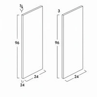 REFRIGERATOR END PANEL- SHAKER CARAMELO - cntcabinet