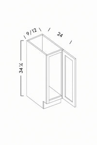 FULL HEIGHT BASE CABINET - SHAKER CARAMELO - cntcabinet