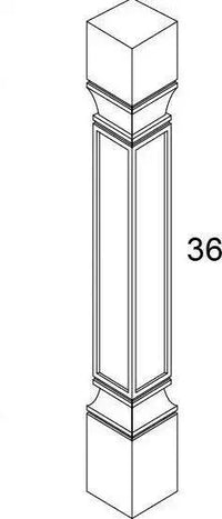 STANDARD POST - SHAKER WHITE - cntcabinet