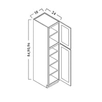 TALL PANTRY - SINGLE DOOR - SHAKER CARAMELO - cntcabinet