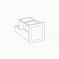 TRASH CAN PULL OUT (CABINET NOT INCLUDED) - SHAKER CARAMELO - cntcabinet