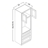 TALL OVEN CABINETS - SHAKER CARAMELO - cntcabinet