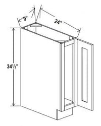 Tray Base Cabinet - Shaker White - cntcabinet