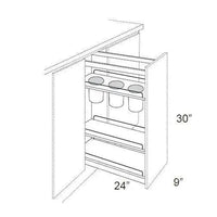 UTENSIL PULL OUT WITHOUT CABINET - SHAKER WHITE - cntcabinet