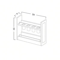 UTENSIL PULL OUT (CABINET NOT INCLUDED) - SHAKER CARAMELO - cntcabinet