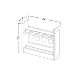 UTENSIL PULL OUT (CABINET NOT INCLUDED) - SHAKER CARAMELO - cntcabinet