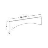 ARCHED VALANCE - SHAKER CARAMELO - cntcabinet