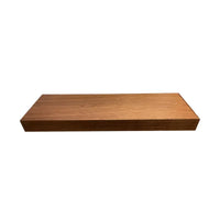 WALNUT FLOATING SHELF - SHAKER WHITE - cntcabinet