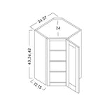 WALL DIAGONAL CORNER CABINETS - SHAKER CARAMELO - cntcabinet