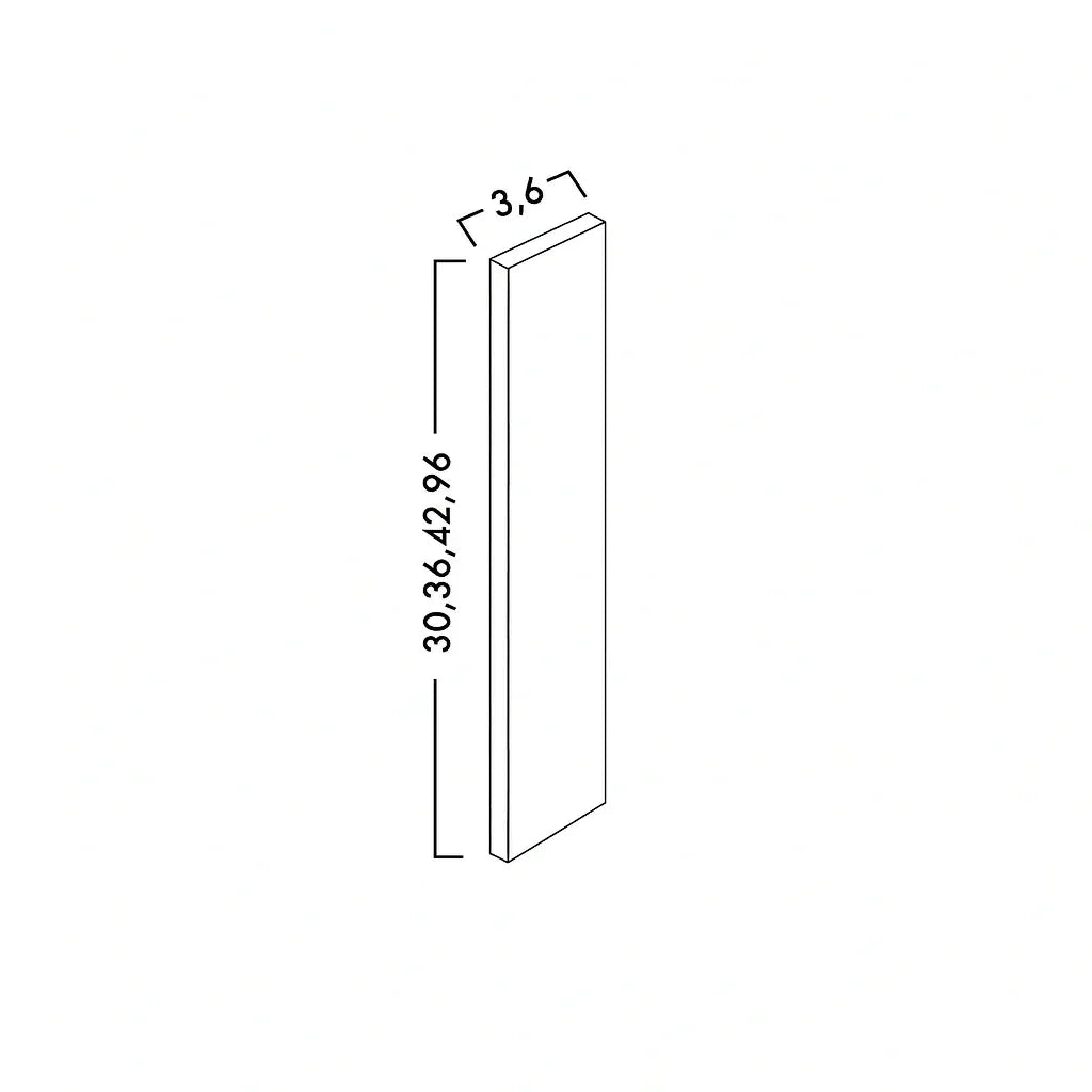 WALL & TALL FILLERS - SHAKER CARAMELO - cntcabinet