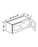 15"H Wall Cabinets With Double Doors