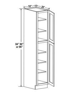 18"W Utility Pantry Cabinets