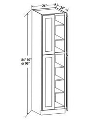 24" W Utility Pantry Cabinets