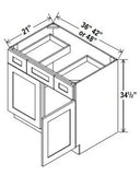2 Doors Vanity Combo Cabinets - cntcabinet