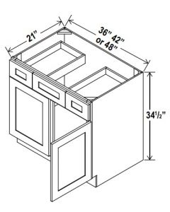 2 Doors Vanity Combo Cabinets