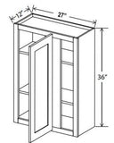 36"H Wall Blind Corner Cabinet